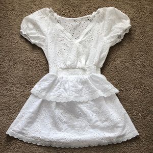 White mini dress M